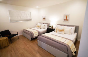 Bedroom for three males at Huntington Beach Treatment Center